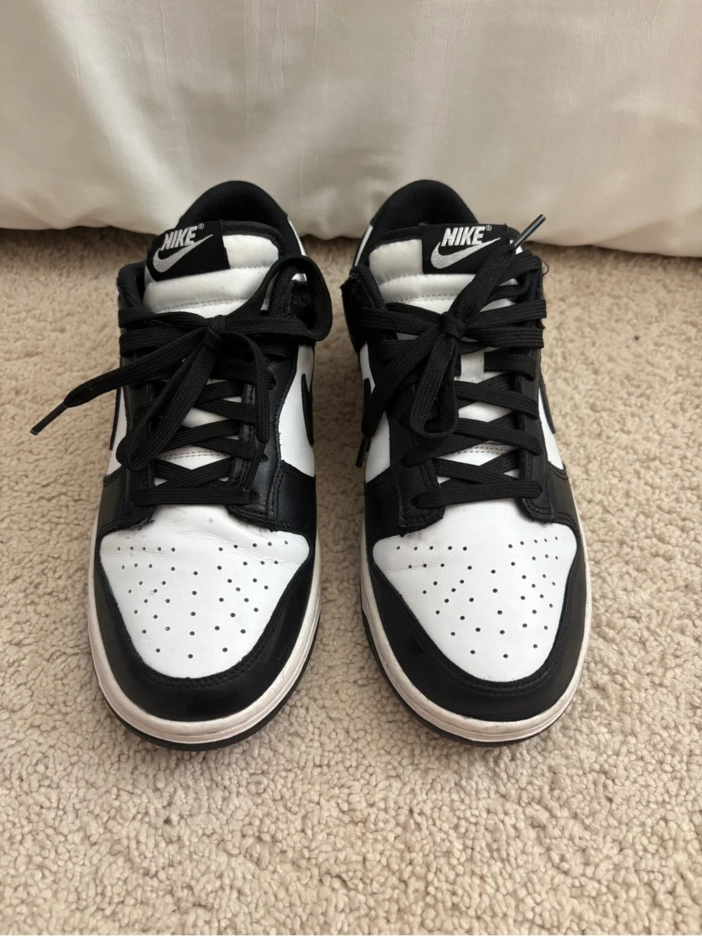 Nike Dunk Low “Panda” Sneakers | Women’s Size 8.5 | Gently Used - Picture 5 of 9